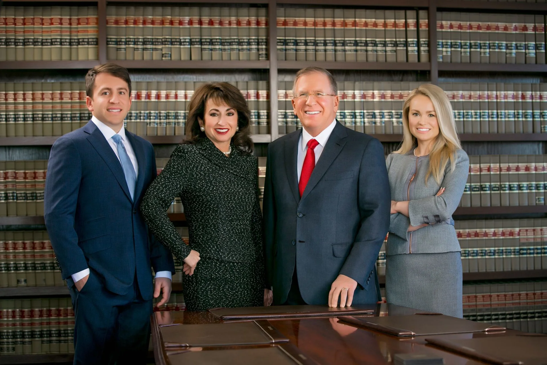 (L-R) Andrew C. Robb, Anita Porte Robb, Gary C. Robb, and Brittany Sanders Robb of Robb & Robb.